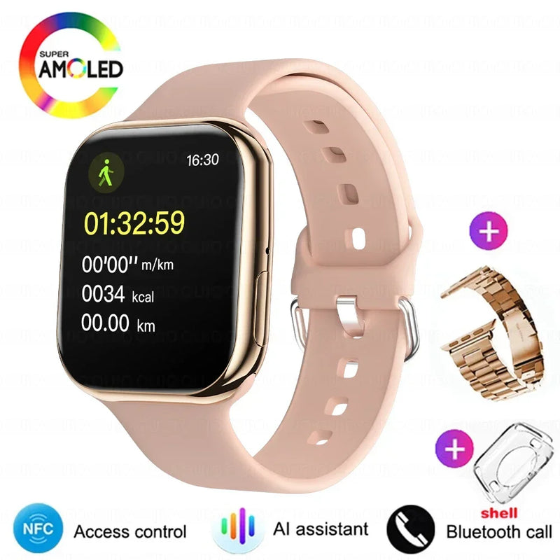 Smartwatch Series 10 2025, Apple compatible, GPS, NFC, Bluetooth calling and IP68 waterproof.