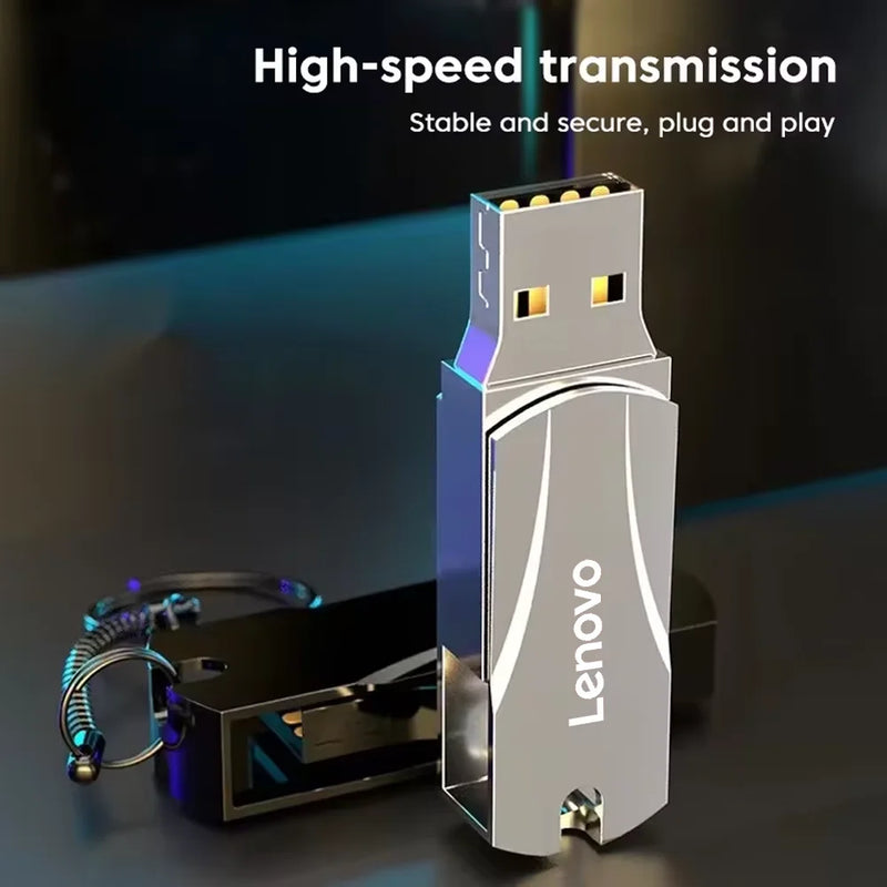 Lenovo Metal USB 3.0 Type-C Flash Drive, High Speed, 16TB/8TB/4TB/2TB/1TB.