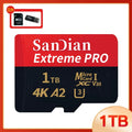 Micro SD TF Card Class 10 A2 U3, High Speed, 128GB–1TB, Ideal for Cell Phone, Camera and Drone.