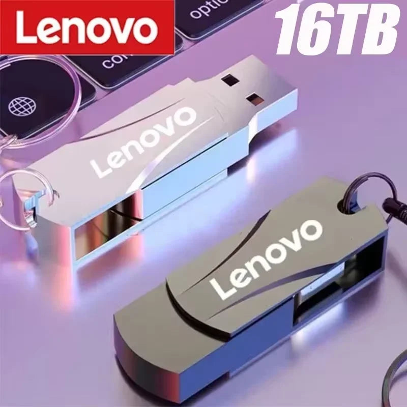 Lenovo Metal USB 3.0 Type-C Flash Drive, High Speed, 16TB/8TB/4TB/2TB/1TB.