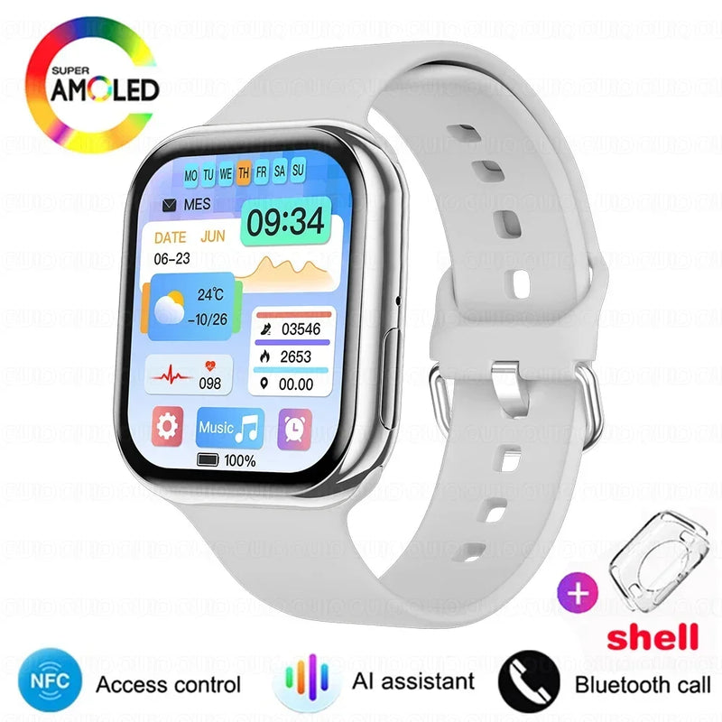 Smartwatch Series 10 2025, Apple compatible, GPS, NFC, Bluetooth calling and IP68 waterproof.