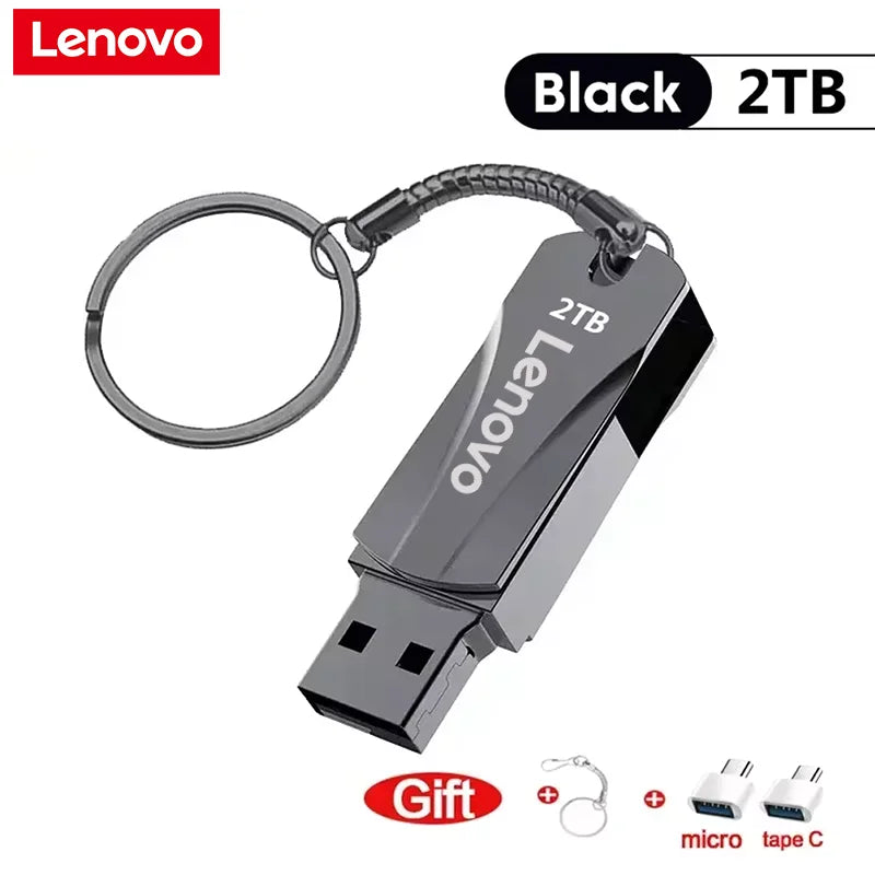 Lenovo Metal USB 3.0 Type-C Flash Drive, High Speed, 16TB/8TB/4TB/2TB/1TB.