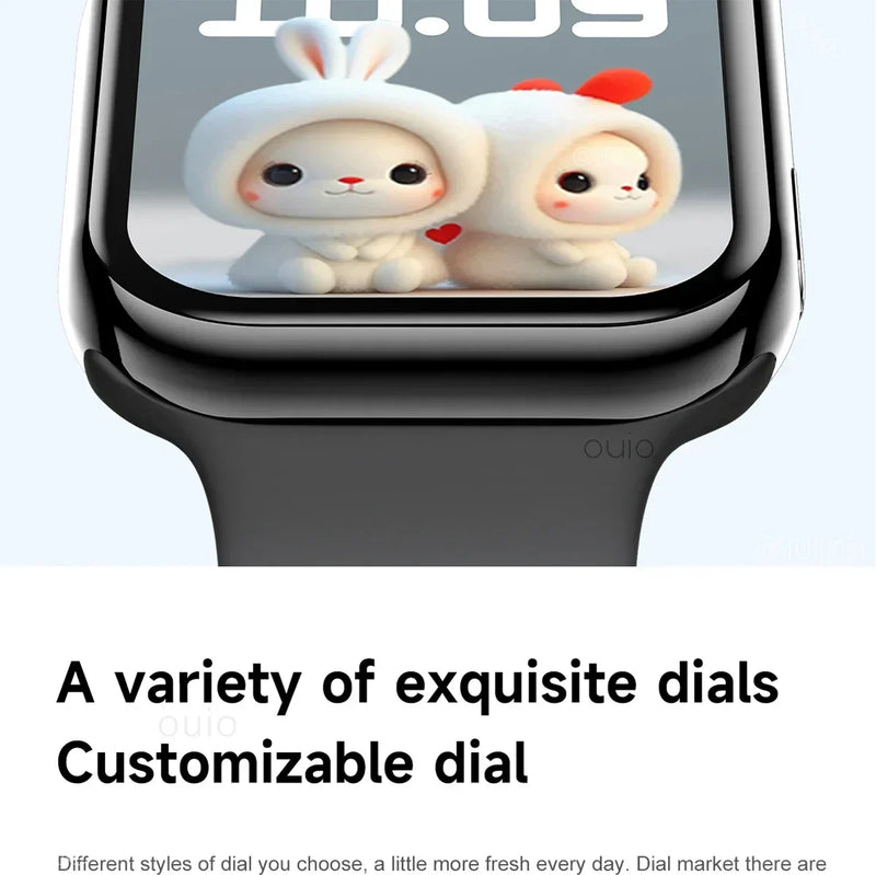 Smartwatch Series 10 2025, Apple compatible, GPS, NFC, Bluetooth calling and IP68 waterproof.