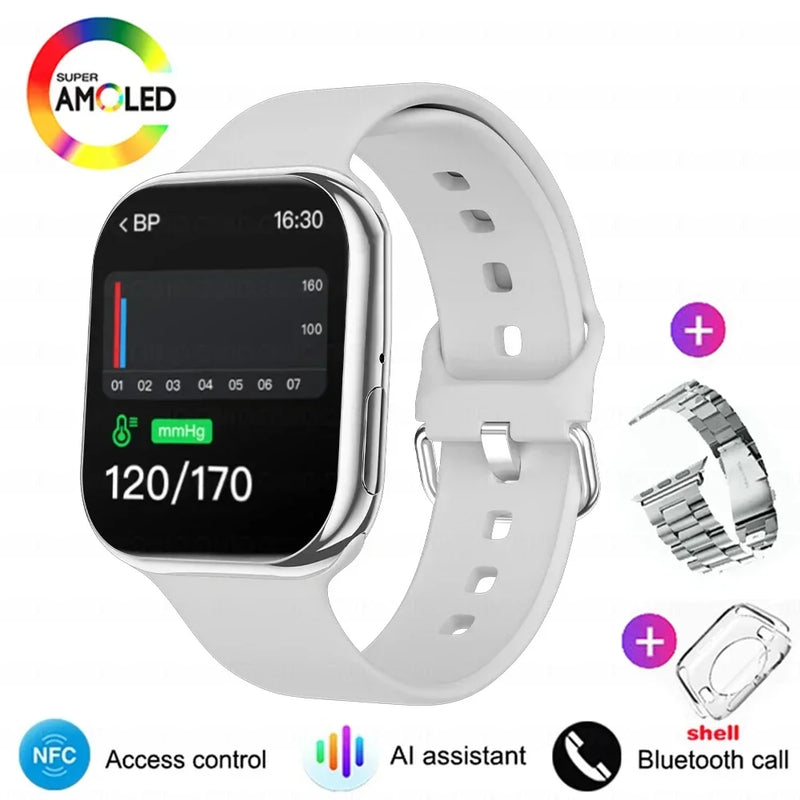 Smartwatch Series 10 2025, Apple compatible, GPS, NFC, Bluetooth calling and IP68 waterproof.