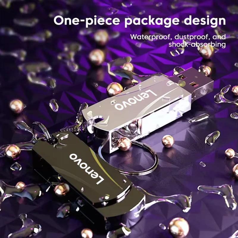 Lenovo Metal USB 3.0 Type-C Flash Drive, High Speed, 16TB/8TB/4TB/2TB/1TB.