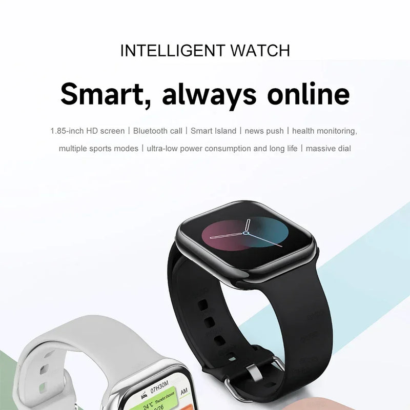 Smartwatch Series 10 2025, Apple compatible, GPS, NFC, Bluetooth calling and IP68 waterproof.