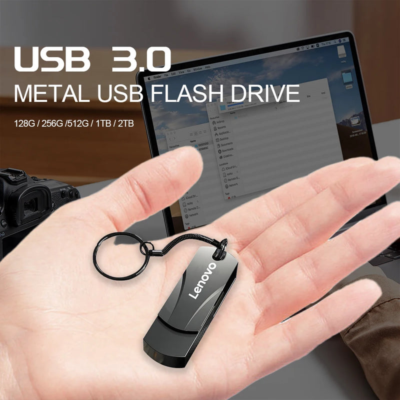 Lenovo Metal USB 3.0 Type-C Flash Drive, High Speed, 16TB/8TB/4TB/2TB/1TB.