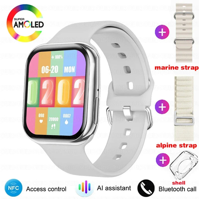 Smartwatch Series 10 2025, Apple compatible, GPS, NFC, Bluetooth calling and IP68 waterproof.