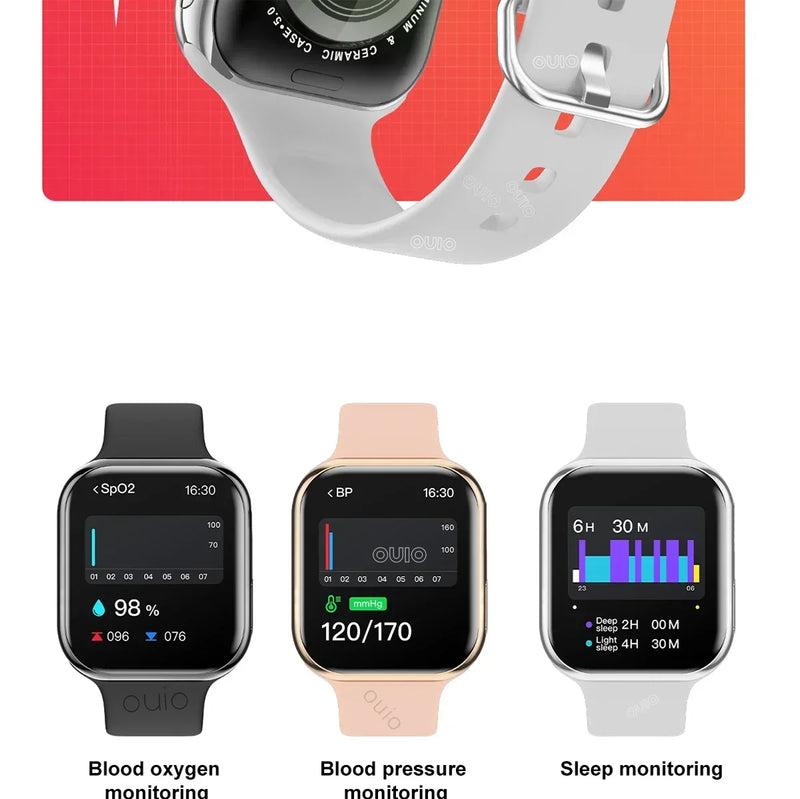 Smartwatch Series 10 2025, Apple compatible, GPS, NFC, Bluetooth calling and IP68 waterproof.