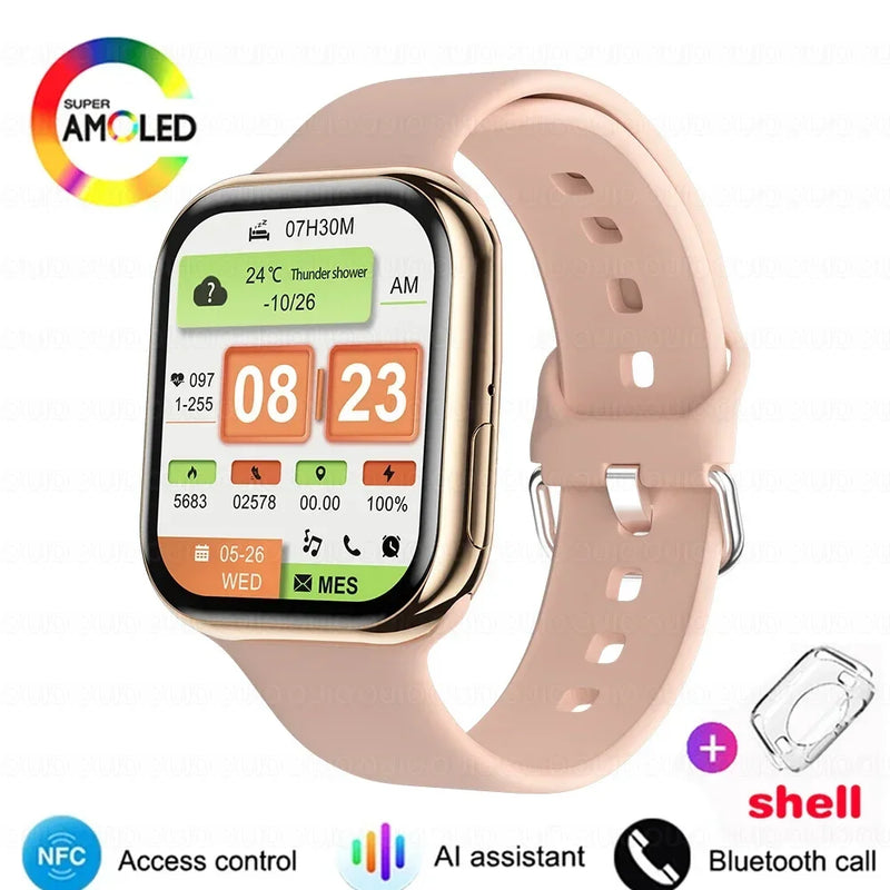 Smartwatch Series 10 2025, Apple compatible, GPS, NFC, Bluetooth calling and IP68 waterproof.