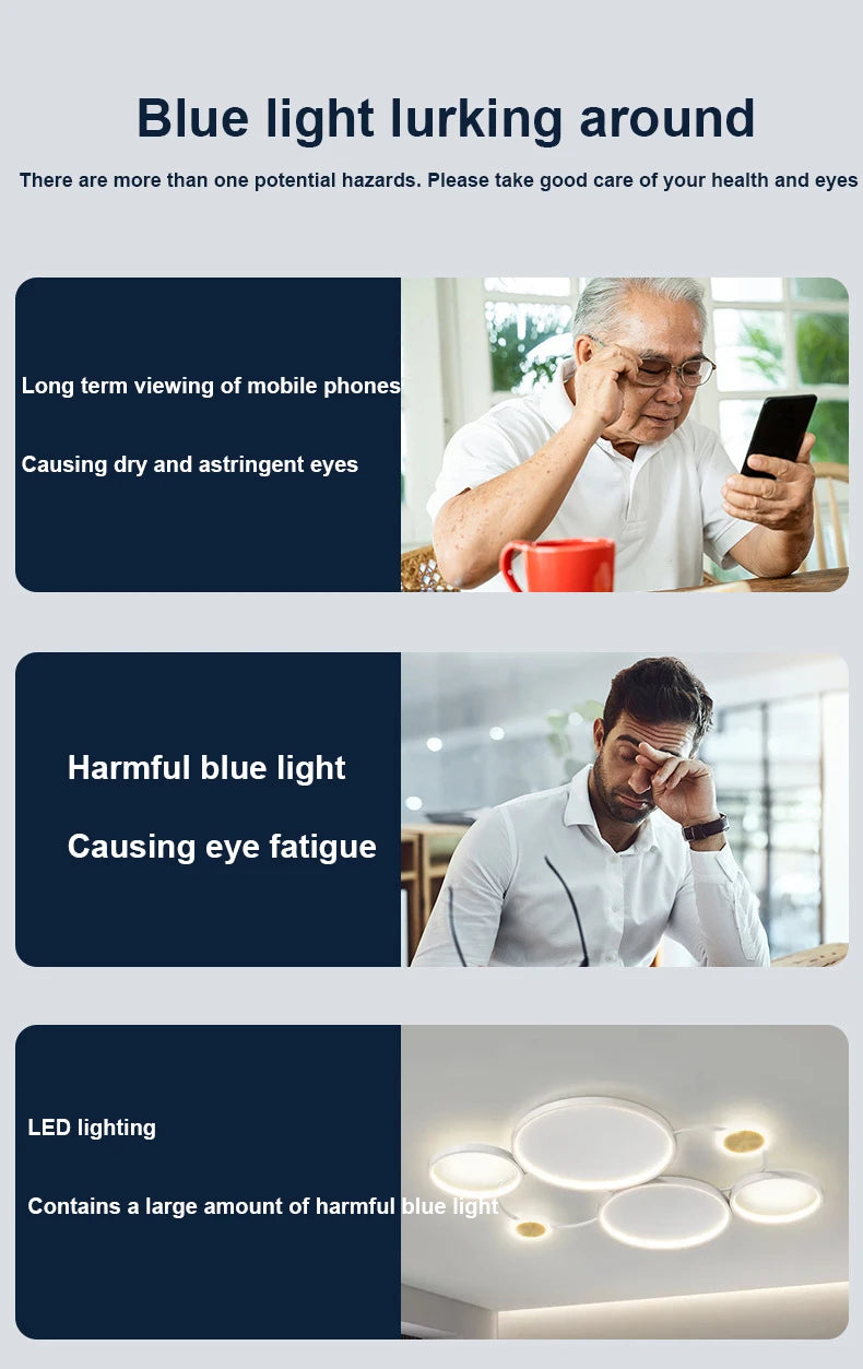 Unisex titanium prescription glasses with anti-reflective lenses and blue light filter.