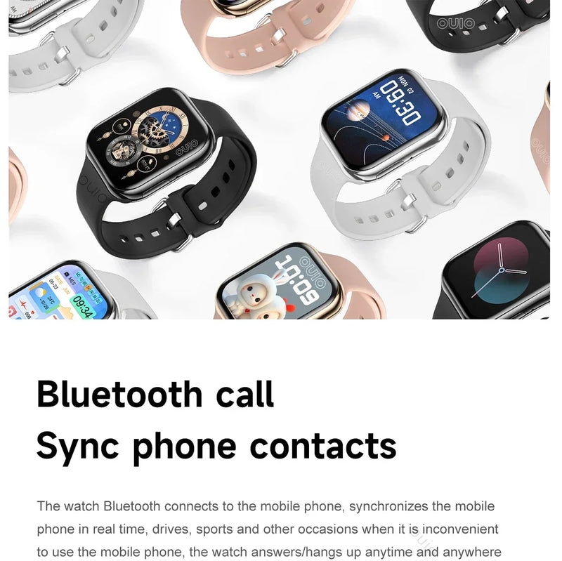 Smartwatch Series 10 2025, Apple compatible, GPS, NFC, Bluetooth calling and IP68 waterproof.