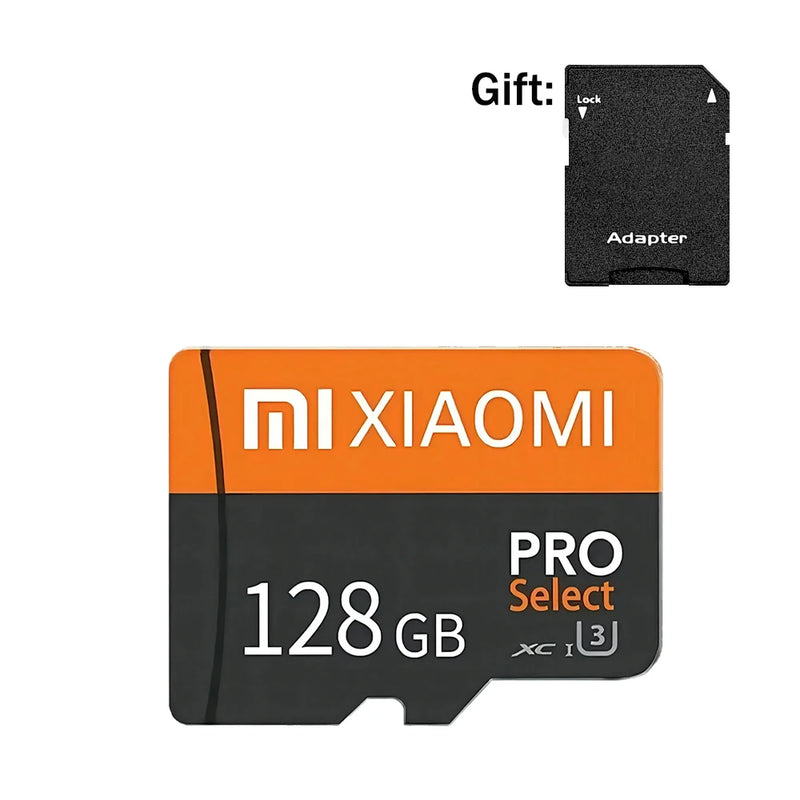 Xiaomi Micro SD Card Class 10, ultra fast, 128GB–2TB, ideal for cell phones and cameras.