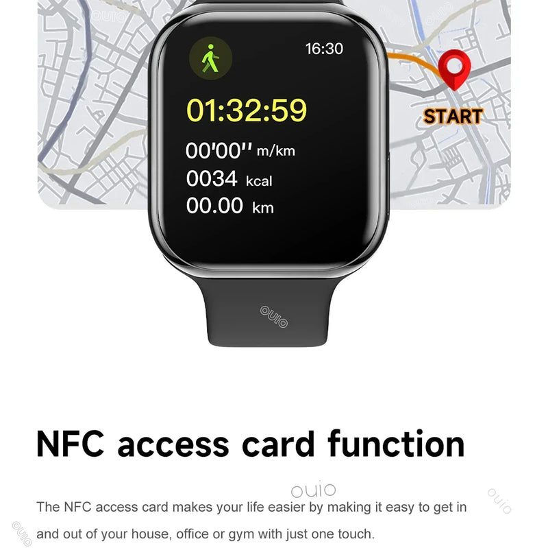 Smartwatch Series 10 2025, Apple compatible, GPS, NFC, Bluetooth calling and IP68 waterproof.