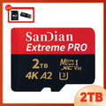 Micro SD TF Card Class 10 A2 U3, High Speed, 128GB–1TB, Ideal for Cell Phone, Camera and Drone.