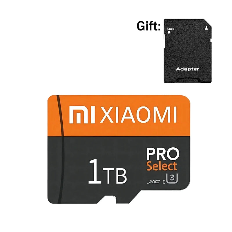 Xiaomi Micro SD Card Class 10, ultra fast, 128GB–2TB, ideal for cell phones and cameras.
