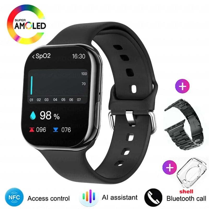 Smartwatch Series 10 2025, Apple compatible, GPS, NFC, Bluetooth calling and IP68 waterproof.